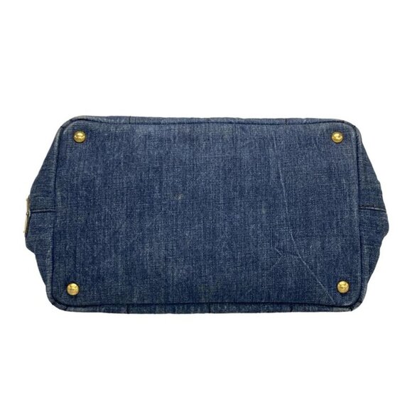 Prada Tote Canapa Navy - Picture 5 of 15